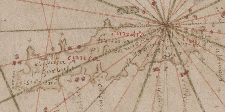 1610 Carte nautique de la Mer Méditerranée et de la partie sud-ouest de la Mer Noire Oliva : Joan. Auteur présumé du texte.jpg
